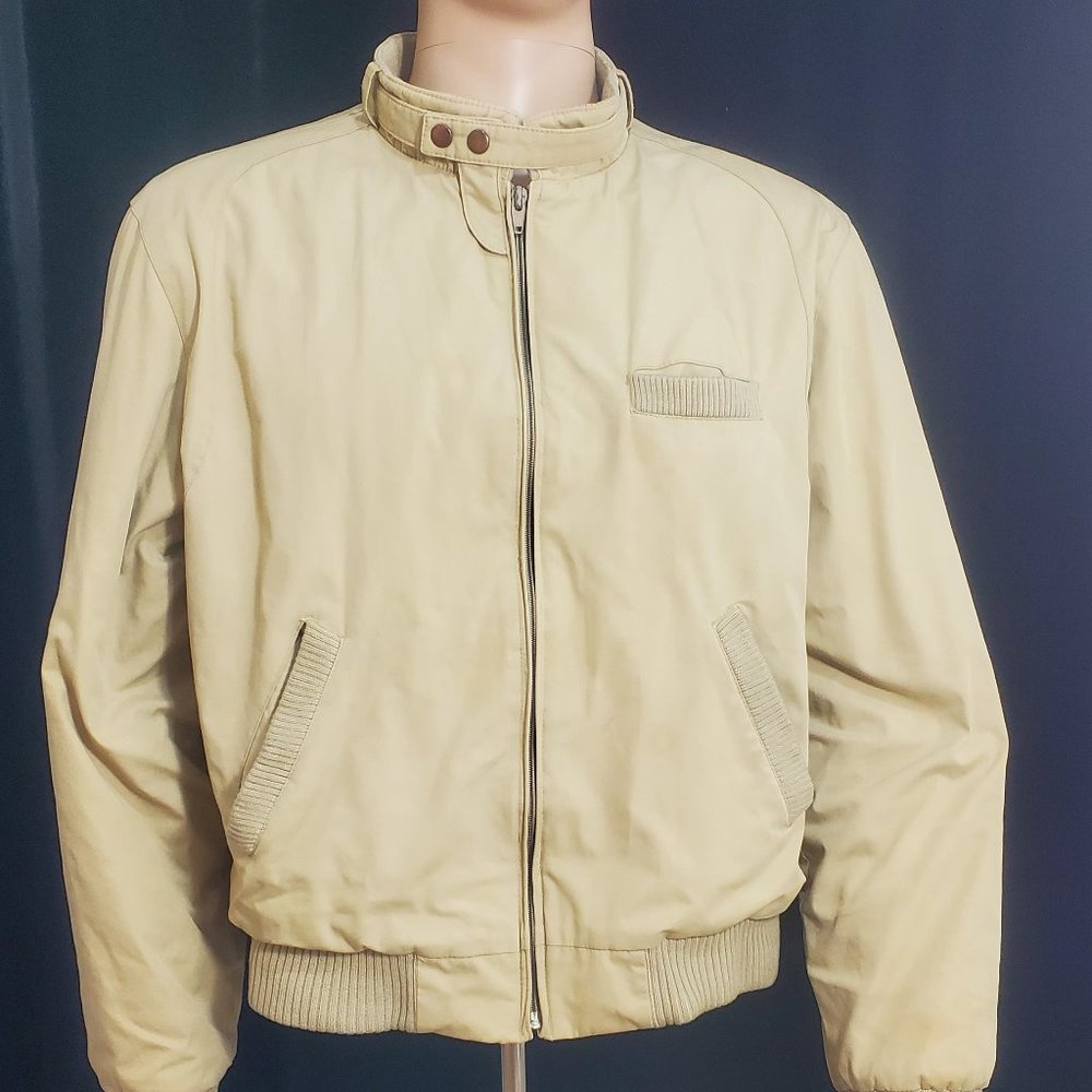 1970's Inner Circle Men's Bomber Jacket SZ. 44 Beige. Pre-Members only (READ)